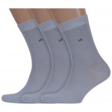 Комплект из 3 пар мужских носков VASILINA 2С3109, СВЕТЛО-СЕРЫЕ
