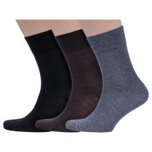 Комплект из 3 пар мужских бамбуковых носков Grinston socks (PINGONS) микс 4