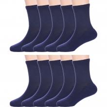 Комплект из 10 пар детских носков с махровым следом LORENZline СИНИЕ