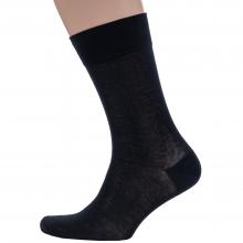 Мужские носки из 100% мерсеризованного хлопка Grinston socks (PINGONS) ЧЕРНЫЕ
