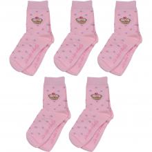 Комплект из 5 пар детских носков ХОХ РОЗОВЫЕ
