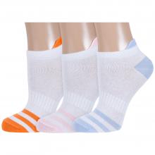 Комплект из 3 пар женских спортивных носков  Борисоглебский трикотаж  микс 1