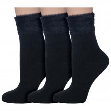 Комплект из 3 пар женских носков  Пуховые  Hobby Line ЧЕРНЫЕ