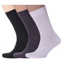 Комплект из 3 пар мужских носков  Нева-Сокс  без фабричных этикеток микс 2