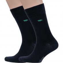 Комплект из 2 пар мужских бамбуковых носков Grinston socks (PINGONS) ЧЕРНЫЕ