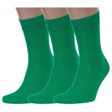 Комплект из 3 пар мужских носков RuSocks (Орудьевский трикотаж) ЗЕЛЕНЫЕ