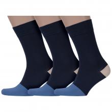 Комплект из 3 пар мужских носков MoscowSocksClub nm-521, ТЕМНО-СИНИЕ
