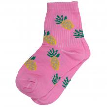 Детские носки Альтаир РОЗОВЫЕ с бежевыми ананасами