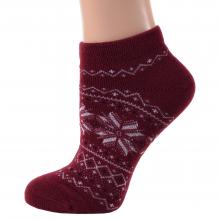 Женские носки из полушерсти Grinston socks (PINGONS) БОРДОВЫЕ