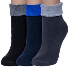 Комплект из 3 пар женских махровых носков RuSocks (Орудьевский трикотаж) микс 2