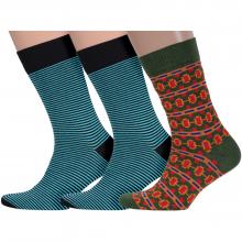 Комплект из 3 пар мужских носков НЕВА-Сокс микс 41