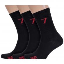 Комплект из 3 пар мужских носков RuSocks (Орудьевский трикотаж) ЧЕРНЫЕ