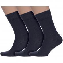 Комплект из 3 пар мужских носков CAVALLIERE (RuSocks) ТЕМНО-СЕРЫЕ
