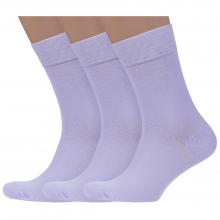 Комплект из 3 пар мужских носков Носкофф (АЛСУ) СИРЕНЕВЫЕ