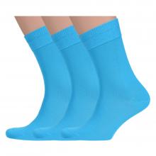 Комплект из 3 пар мужских носков LORENZLine БИРЮЗОВЫЕ