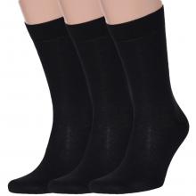 Комплект из 3 пар мужских шерстяных носков RuSocks (Орудьевский трикотаж) ЧЕРНЫЕ