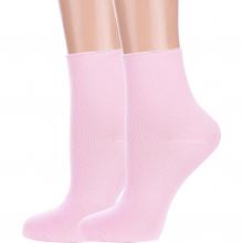 Комплект из 2 пар женских носков без резинки ХОХ РОЗОВЫЕ