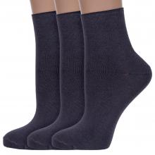 Комплект из 3 пар женских носков без резинки ХОХ ТЕМНО-СЕРЫЕ