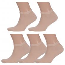 Комплект из 5 пар мужских носков LORENZLine БЕЖЕВЫЕ