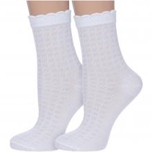 Комплект из 2 пар женских бамбуковых носков PARA socks БЕЛЫЕ