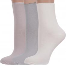 Комплект из 3 пар женских носков без резинки RuSocks (Орудьевский трикотаж) микс 8