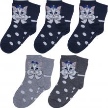 Комплект из 5 пар детских носков RuSocks (Орудьевский трикотаж) рис. 01, микс 2