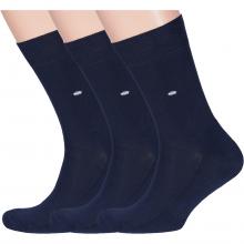 Комплект из 3 пар мужских носков  с махровым следом RuSocks (Орудьевский трикотаж) СИНИЕ