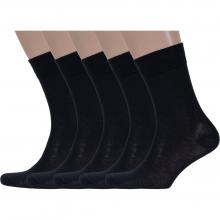 Комплект из 5 пар мужских носков DiWaRi рис. 000, ЧЕРНЫЕ