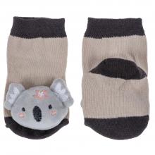 Детские носки с игрушкой  Борисоглебский трикотаж  БЕЖЕВЫЕ с коалой