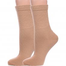 Комплект из 2 пар женских полушерстяных носков PARA socks БЕЖЕВЫЕ