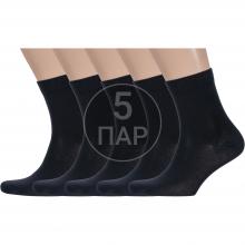 Комплект из 5 пар мужских носков  Борисоглебский трикотаж  ЧЕРНЫЕ