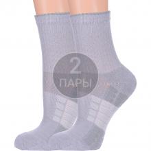 Комплект из 2 пар спортивных носков с махровым следом PARA socks СЕРЫЕ