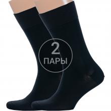 Комплект из 2 пар мужских носков LORENZLine из шелка ЧЕРНЫЕ