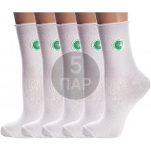 Комплект из 5 пар женских носков с ослабленной резинкой PARA socks БЕЛЫЕ