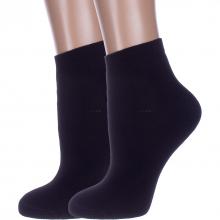 Комплект из 2 пар женских махровых носков RuSocks (Орудьевский трикотаж) ЧЕРНЫЕ