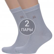 Комплект из 2 пар мужских носков VASILINA СВЕТЛО-СЕРЫЕ