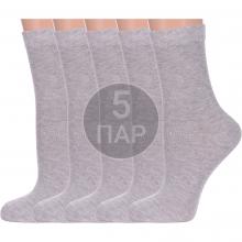 Комплект из 5 пар женских носков PARA socks СЕРЫЕ МЕЛАНЖ