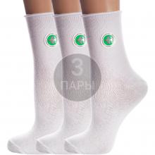 Комплект из 3 пар женских носков с ослабленной резинкой PARA socks БЕЛЫЕ