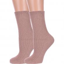 Комплект из 2 пар женских махровых носков Hobby Line БЕЖЕВЫЕ