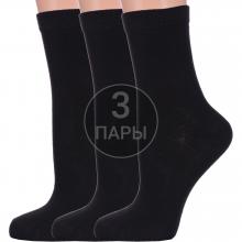 Комплект из 3 пар женских носков PARA socks ЧЕРНЫЕ