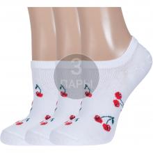 Комплект из 3 пар женских носков  Красная ветка  БЕЛЫЕ