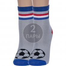 Комплект из 2 пар детских носков  Борисоглебский трикотаж  СЕРЫЕ