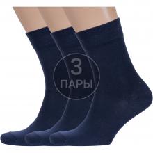 Комплект из 3 пар мужских носков  Борисоглебский трикотаж  ТЕМНО-СИНИЕ