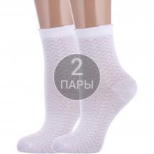 Комплект из 2 пар детских носков  Красная ветка  БЕЛЫЕ