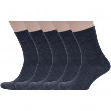 Комплект из 5 пар мужских бамбуковых носков Grinston socks (PINGONS) АНТРАЦИТ