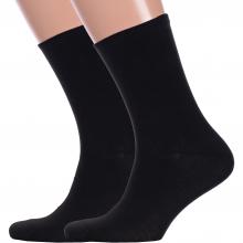 Комплект из 2 пар мужских носков с ослабленной резинкой Hobby Line ЧЕРНЫЕ