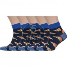 Комплект из 5 пар мужских носков  Борисоглебский трикотаж  ТЕМНО-СИНИЕ
