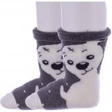 Комплект из 2 пар детских махровых носков RuSocks (Орудьевский трикотаж) ТЕМНО-СЕРЫЕ
