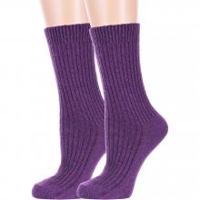 Комплект из 2 пар женских теплых носков Hobby Line ФИОЛЕТОВЫЕ