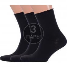 Комплект из 3 пар мужских носков без резинки  Красная ветка  ЧЕРНЫЕ